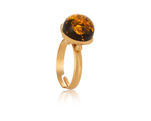 Amber Collection Amber Ring with Amber (R24/TYN/04/1AU) - R24_TYN_04_1AU.jpg