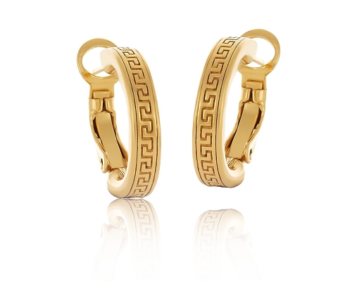 Hoop earrings with a Greek motif (P22 / JES / 147AU) - P22 JES 147AU.jpg