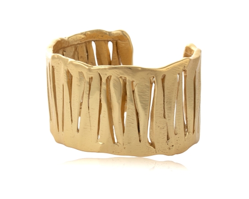 Szeroka bransoletka z nacięciami z kolekcji Vintage (B24/WIO/28AU) - b24_wio_28.jpg