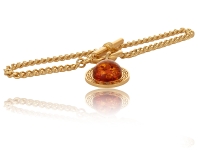 Bransoletka z bursztynem otoczonym drogą grecką z kolekcji Amber (B24/TYN/07AU) - b24_tyn_07.jpg
