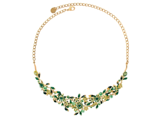 Kolia zielone kwiatuszki z kryształkami z kolekcji Blossom (C8157AU/Z) - C8157_Z.jpg