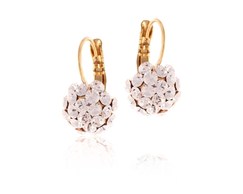 Kolczyki z kryształkami Preciosa (P8126AU-LIGHT GOLD QUARTZ) - 2226gold.jpg