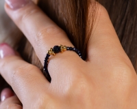 Pierścionek z kamieni noc Kairu (R24/KOR/255/3AU) - r24_kor_255_3.jpg