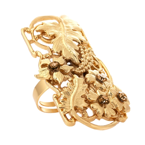 Pierścionek z motywem kwiatów i liści, z kryształkami Preciosa (R24/JES/09AU) - pier pop.jpg