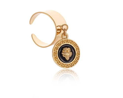 Klasyczna obrączka z czarną monetką z kolekcji Olimpia (R23/ZWE/83/2AU) - r24_zwe_52_2.jpg