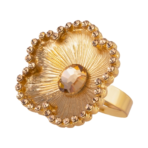 Pierścionek kwiat z kryształkami light colorado topaz (R25/WIO/04AU) - r24_wio_04.jpg