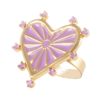 Pierścionek z sercem, z emalią z kolekcji Bella (R23/ZWE/56/E AU) - R23_ZWE_56_E.jpg