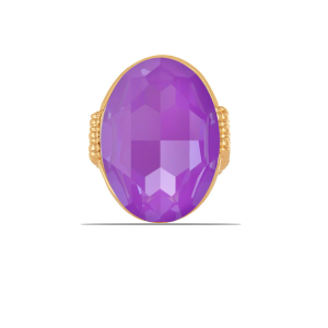 Pierścionek z dużym,  kamieniem Crystal Electric Violet Ignite z kolekcji Primero (R23/ZIM/113/16AU)