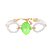 Bransoletka biały kauczuk z kryształem Primero (B24/LAT/74AU) - b24_lat_74 (2).jpg