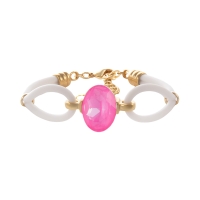 Bransoletka biały kauczuk z kryształem Primero (B24/LAT/74AU) - b24_lat_74 (1).jpg