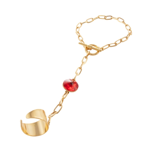 Bransoletka zdobiona kryształem Primero, z pierścionkiem (B24/JES/93AU) - B24_JES_93 (2).jpg