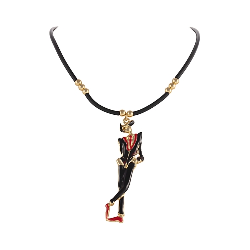 Choker kauczukowy z mężczyzną (C25/LAT/60/3AU) - c25_LAT_60_3.jpg