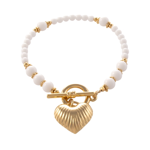 Bransoletka z agatów, z ryflowanym sercem (B25/LAT/20AU) - B25_lat_20 (1).jpg