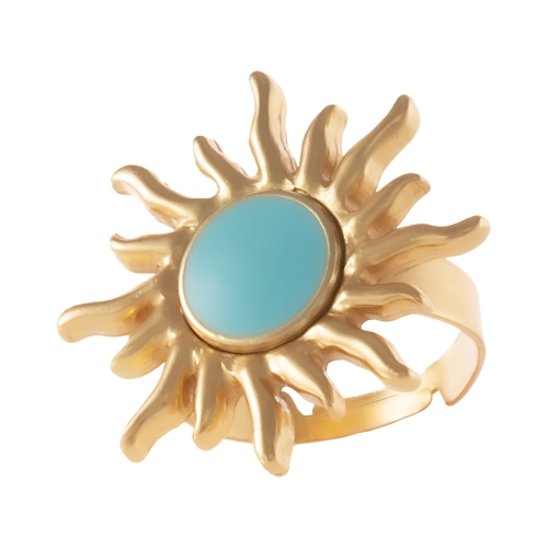 Pierścionek słoneczko z turkusową emalią (R25/LAT/78/7AU) - 281134.jpg
