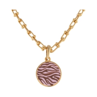 Naszyjnik z różowym plasterkiem w czekoladową zeberkę (C25/LAT/134AU) - c25_lat_134 (1).jpg