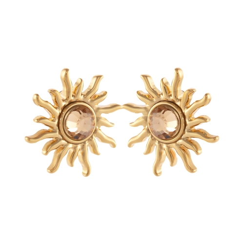 Kolczyki słoneczka z kryształkami (P25/LAT/100AU) - p25_lat_100.jpg