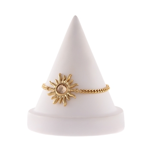 Bransoletka ze słoneczkiem zdobionym kryształkiem (B25/LAT/109AU)