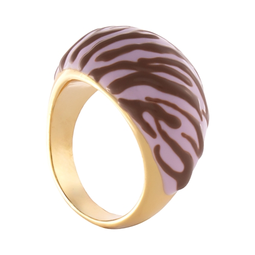 Pierścionek szeroki, wypukły w różowo czekladową zeberkę (R25/LAT/134/2AU) - R25_lat_134_2.jpg