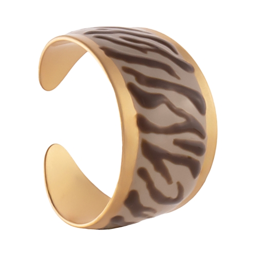 Beżowa, szeroka obrączka w czekoladową zeberkę (R25/LAT/153/4AU) - r25_lat_153_4.jpg