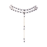 Choker z krawatką z pereł satynowych i granatowych koralików (C25/LAT/131/2AU) - C25_Lat_131_2.jpg