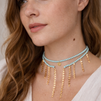 Choker z satynowych, turkusowych perełek, z wiszącymi łańcuszkami (C25/MEM/13AU) - Nagłówek (29).png