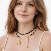 Choker z granatowych koralików i kuleczek, ze słoneczkiem (C25/MEM/29AU) - Nagłówek (36).png