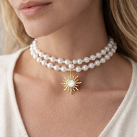 Podwójny choker z satynowych pereł ze słoneczkiem (C25/KOR/26AU) - Nagłówek (40).png