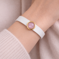 Skórzana, biała bransoletka z kryształem Primero (B24/JES/77AU) - Nagłówek (64).png