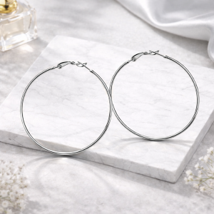 Circle Earrings 6 cm (P4538/3AG)