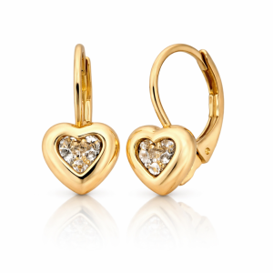 Subtle heart earrings from the Classic collection (P14530AU)