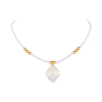 Choker kauczukowy z kryształem Primero w kształcie rombu (C25/JES/232AU) - 0004.jpg