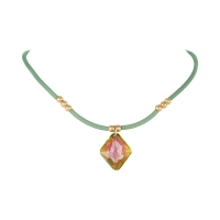 Choker kauczukowy z kryształem Primero w kształcie rombu (C25/JES/232AU) - 0007.jpg