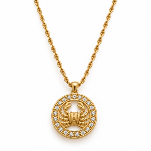 Naszyjnik ze znakiem zodiaku Rak zdobionym kryształkami Preciosa (C26/TAL/31/9AU) - Nagłówek – kopia – kopia - 2026-09-21T115800.624.png