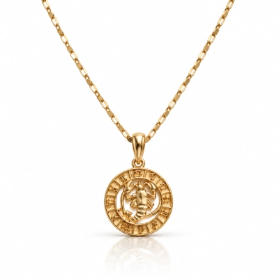 Naszyjnik ze znakiem zodiaku Skorpion (C26/TAL/32/6AU)
