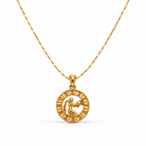 Naszyjnik ze znakiem zodiaku Panna (C26/TAL/32/4AU)