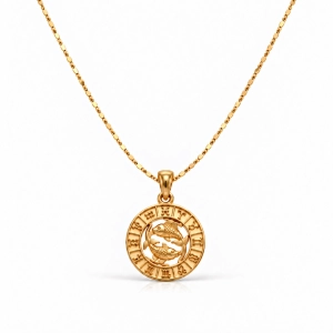 Naszyjnik ze znakiem zodiaku Ryby (C26/TAL/32AU)