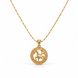 Naszyjnik ze znakiem zodiaku Koziorożec (C26/TAL/32/11AU) 