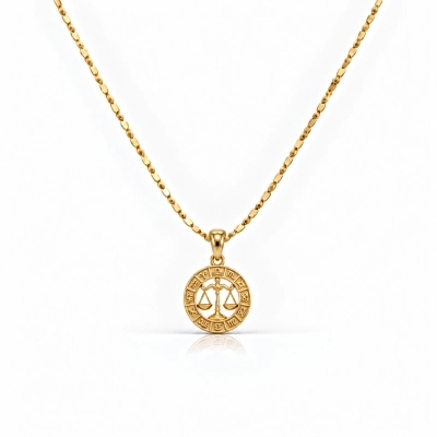 Naszyjnik ze znakiem zodiaku Waga (C26/TAL/32/1AU)